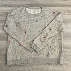 Lucky brand floral embroidered cemeteries neck